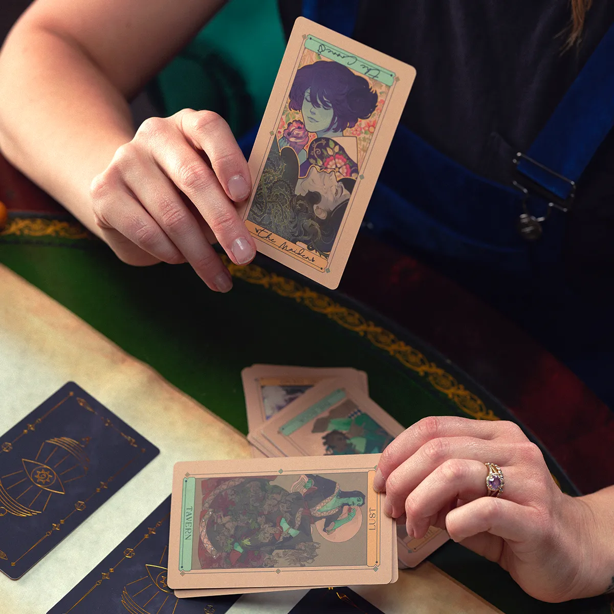 Mollymauk Tealeaf (and Jester Lavorre) Oracle of the Moon Tarot Deck